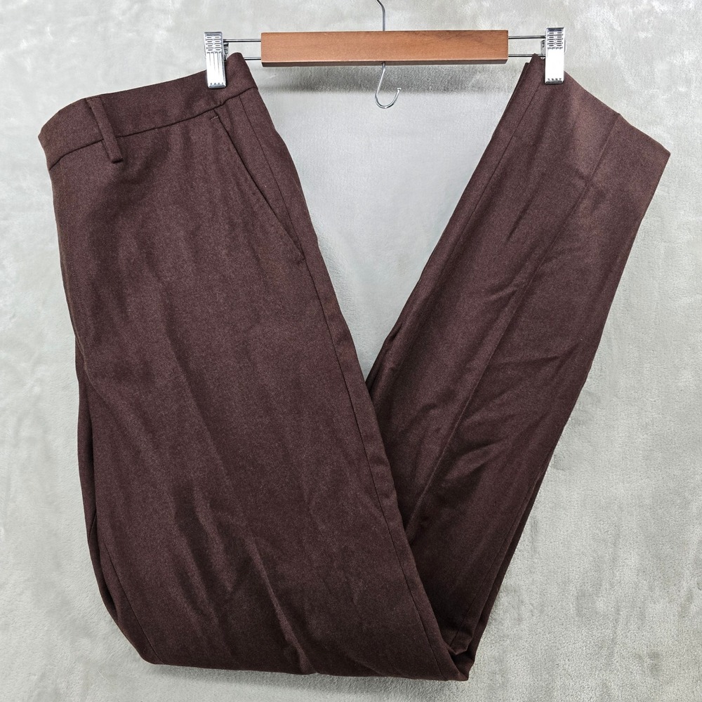 Bonobos Dress Pants Mens 34x34 Wool Blend Flat Front Tailored Trousers